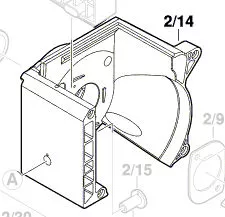boitier chambre de broyage réf. 2 609 003 833 Bosch